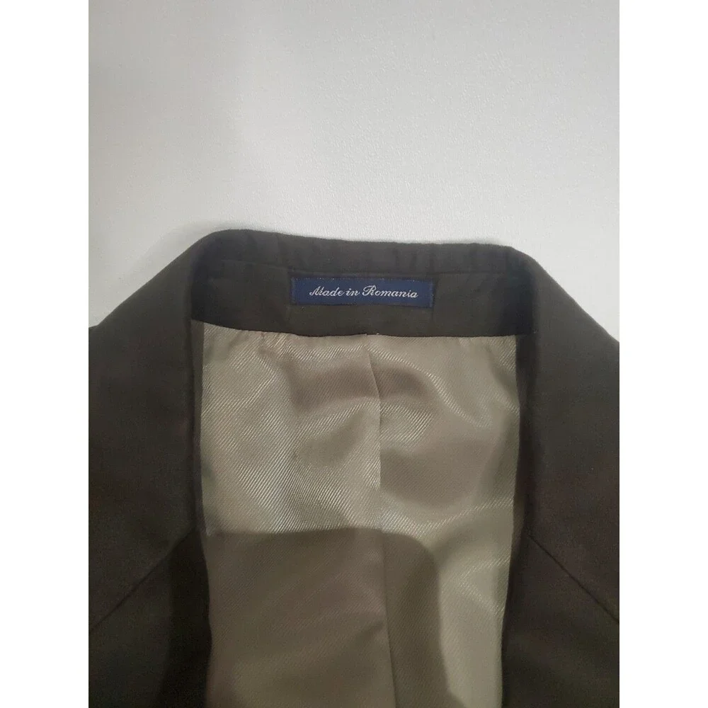 Chaps By Ralph Lauren Men's Suit Jacket Blazer 2 Button, Brown, 48R
